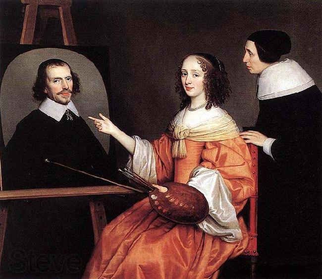Gerard van Honthorst Margareta Maria de Roodere and Her Parents by Gerrit van Honthorst Norge oil painting art